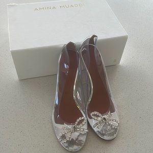 Amina Muaddi Betty Glass Pump